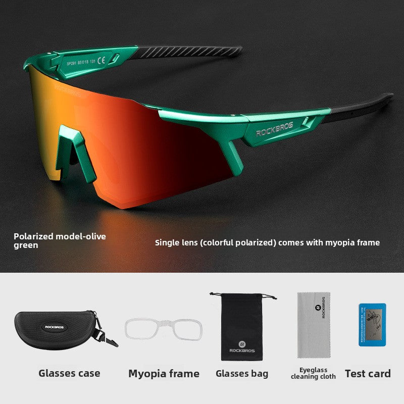 Polarized Photochromic Sports Glasses for Cycling Running